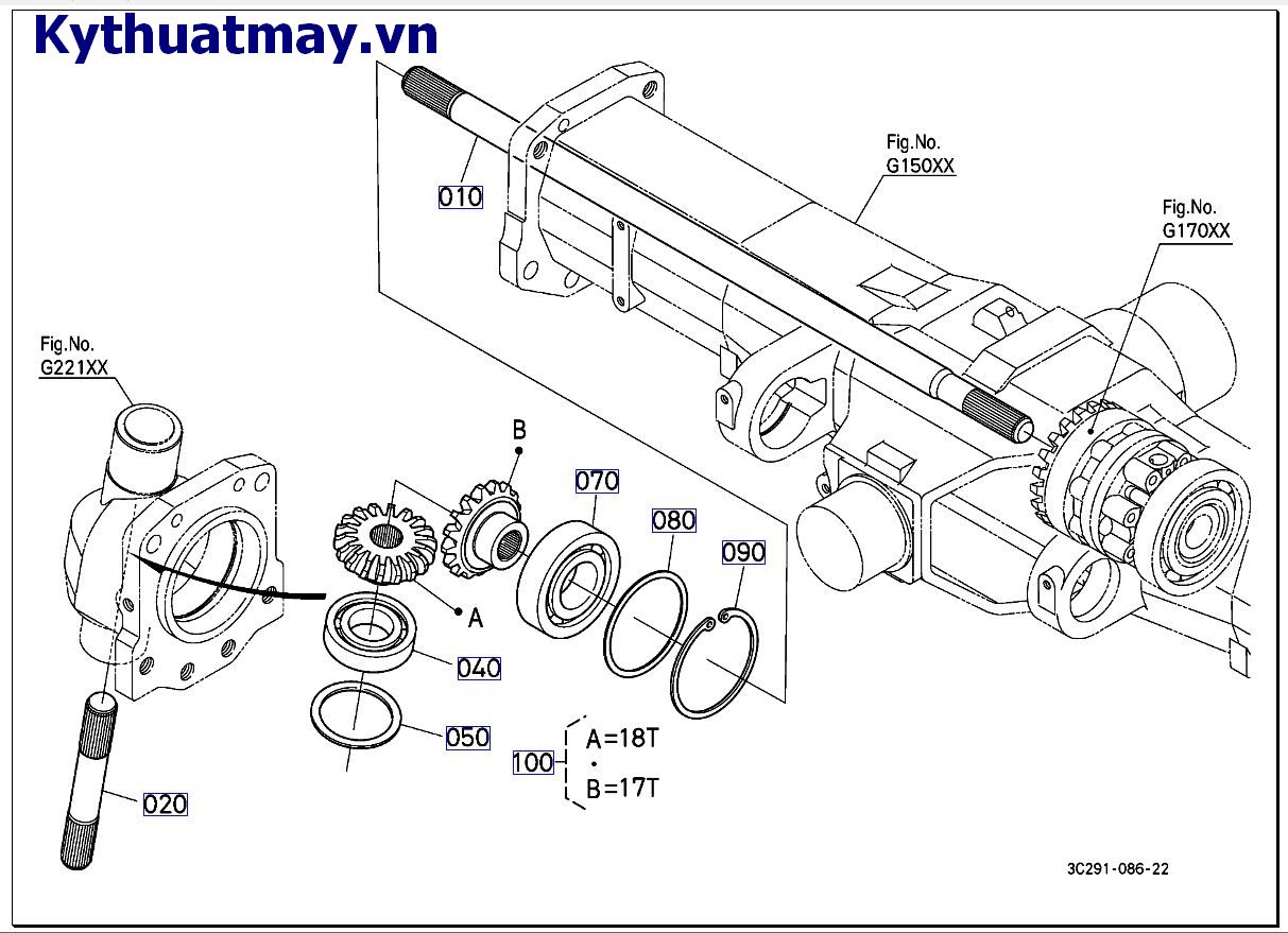 Trục truyền động vi sai bên phải